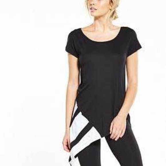 adidas Tops - adidas Originals | EQT Block Tee |Asymmetrical Hem